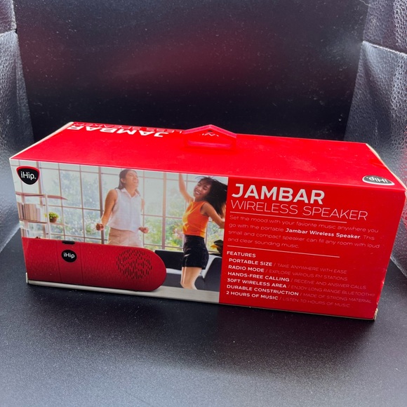 IHip Jambar Wireless Speaker - Red - Picture 3 of 4